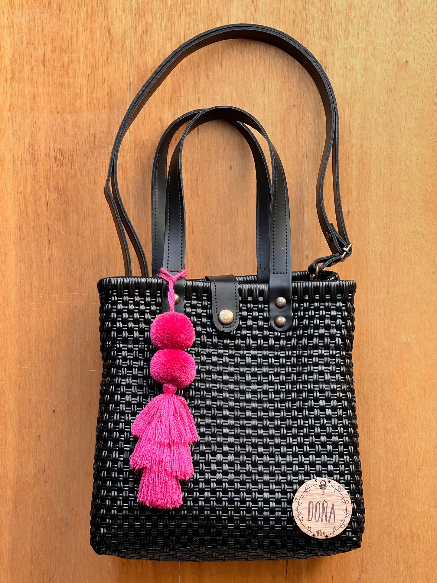 Tote Bag con correa negro🖤