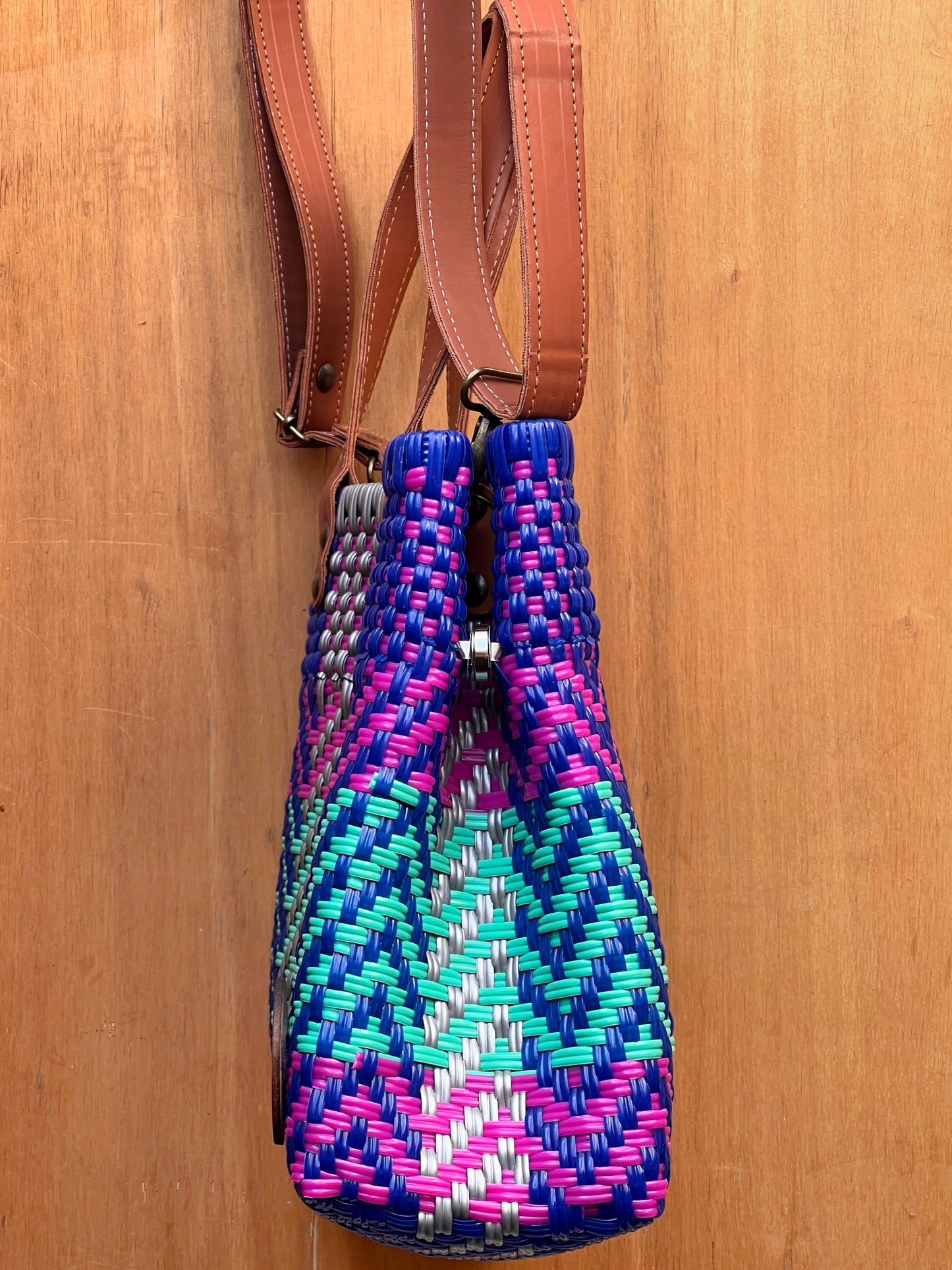 Tote bag con correa more more blue💙💖