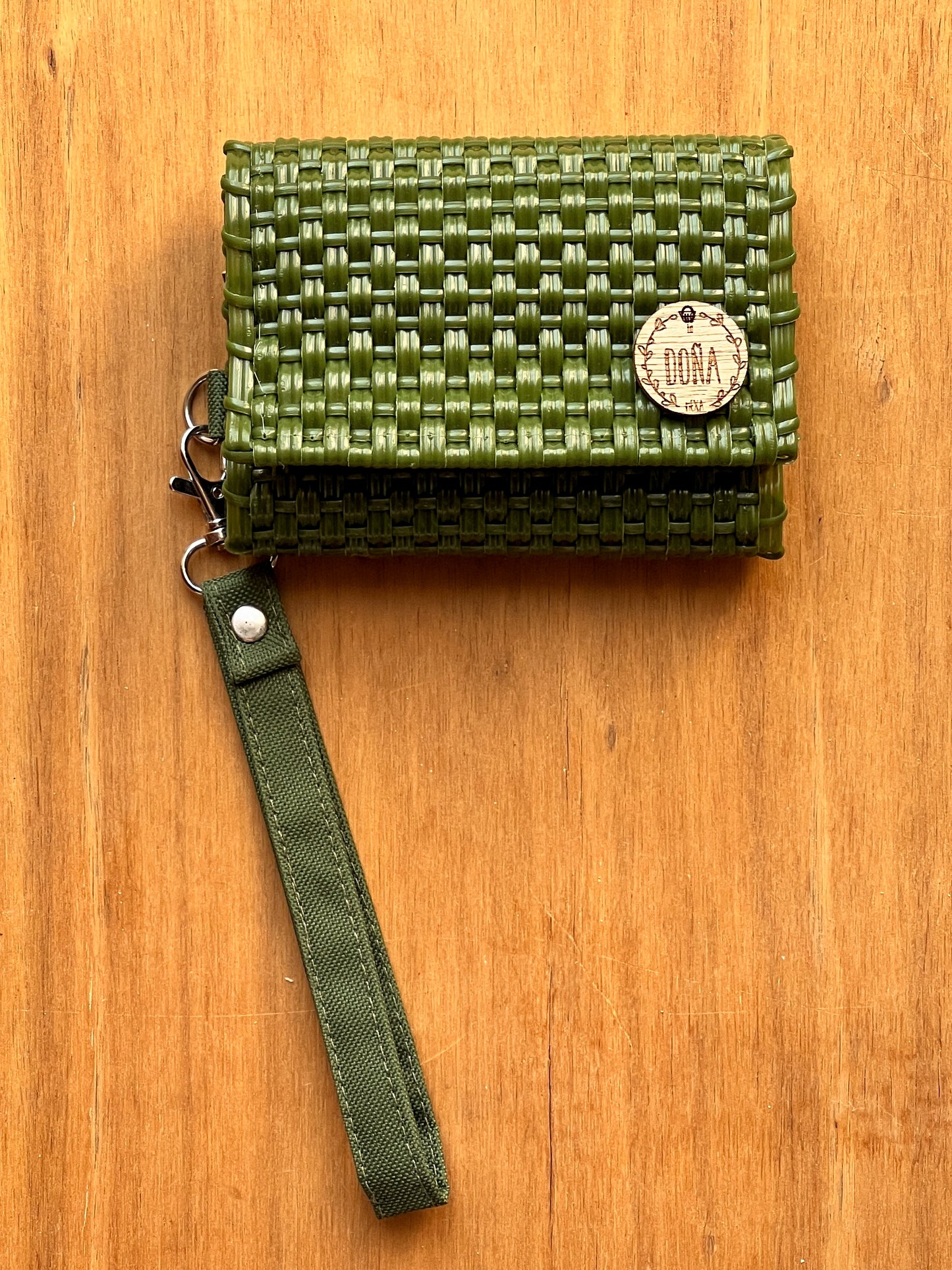 Cartera mini verde olivo🍃