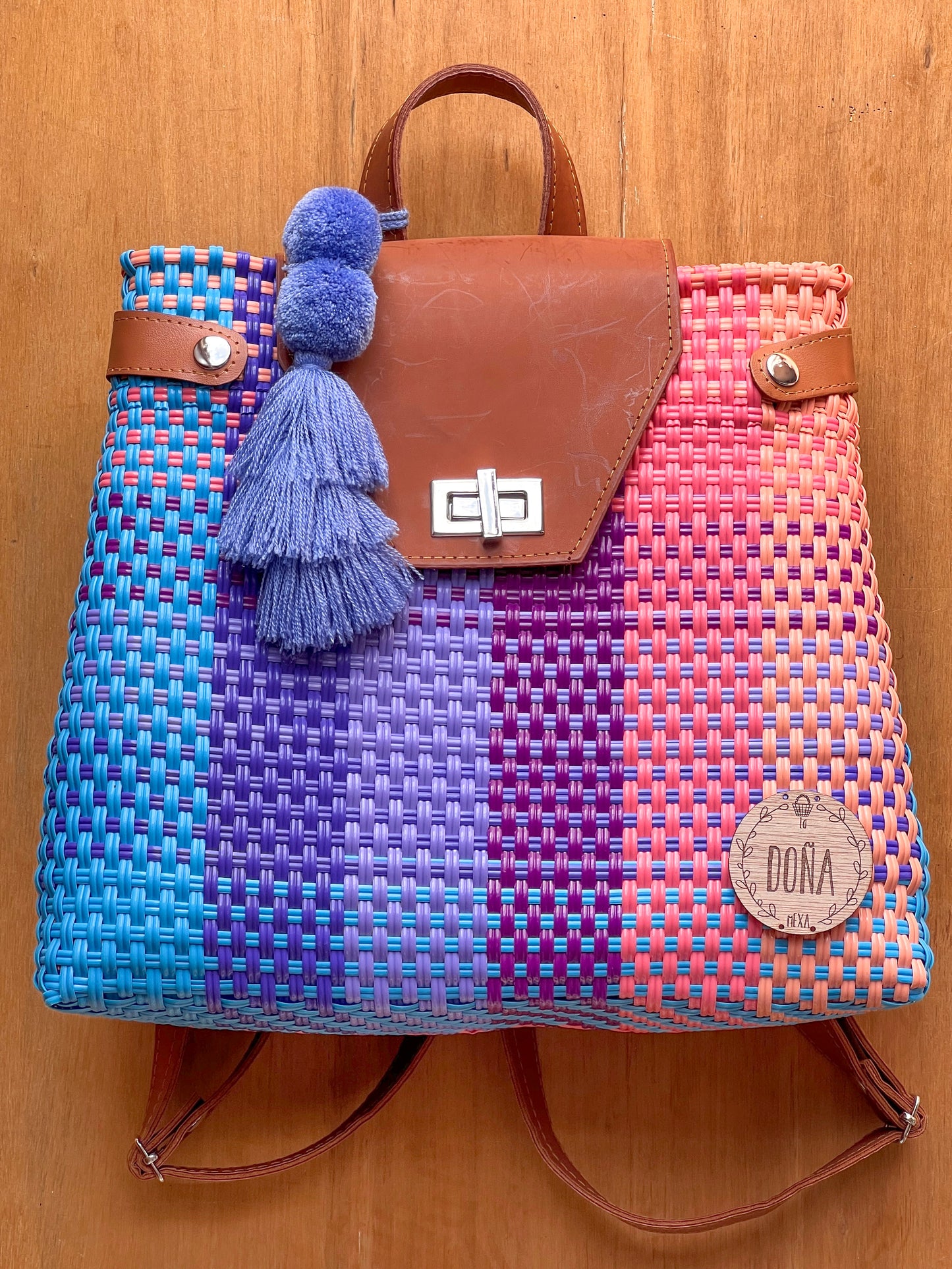 Tote Backpack pastel colors🩷🩵💜