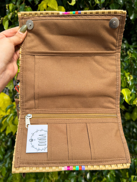 Cartera broches porta celular Serenata🩵