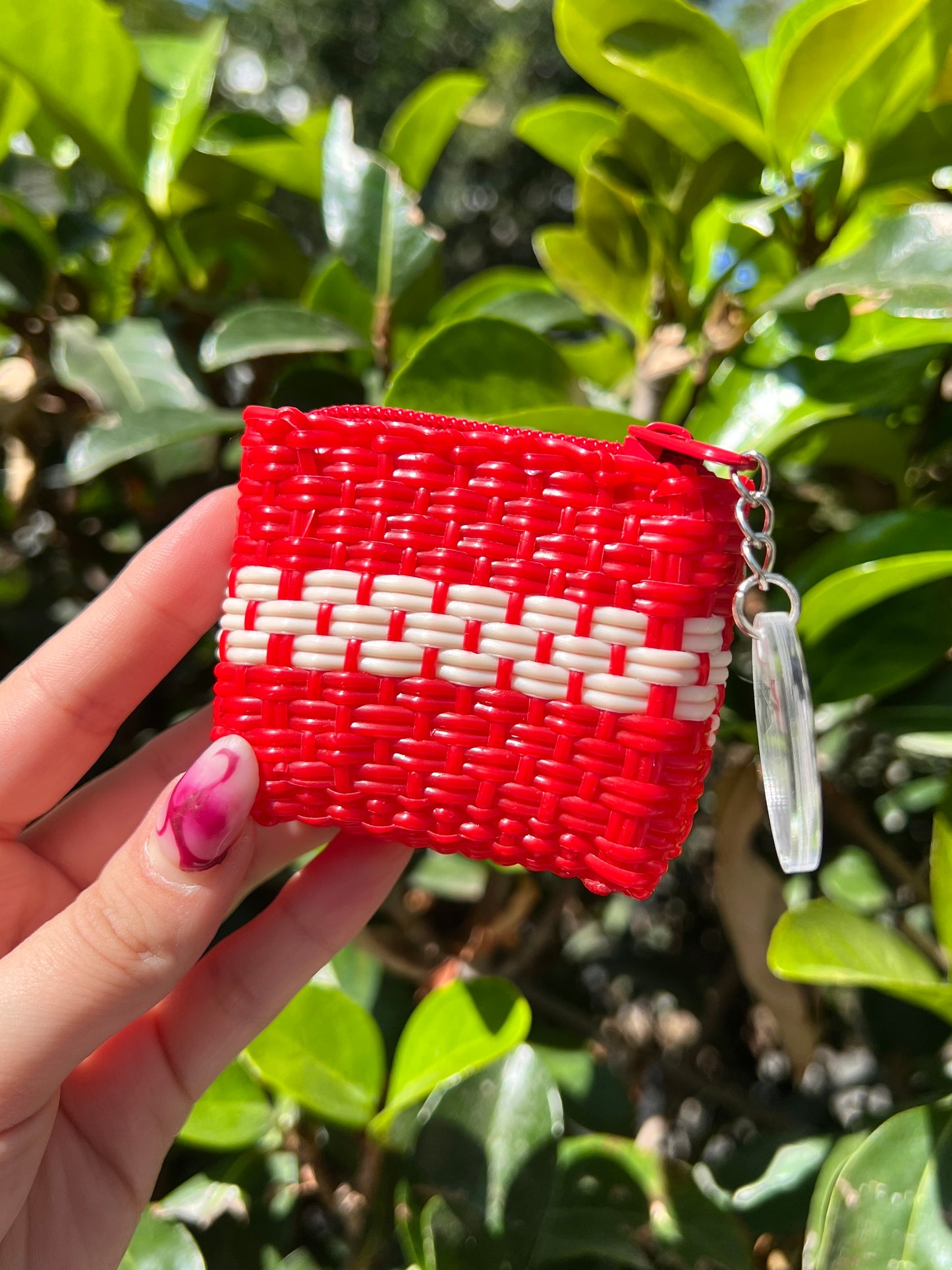 Monedero mini rojo line☎️