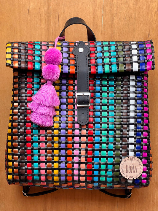 Mochila Serendipia multicolores🖤🌈