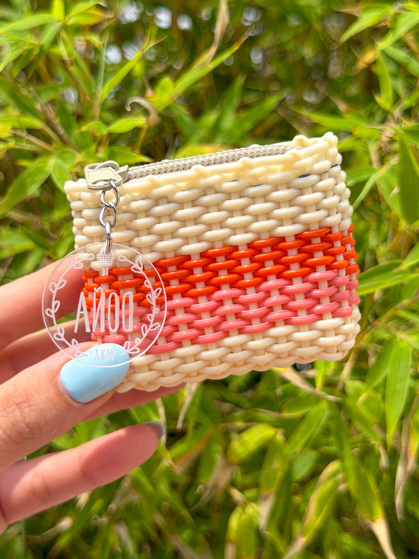 Monedero mini guayaba🧡🤍