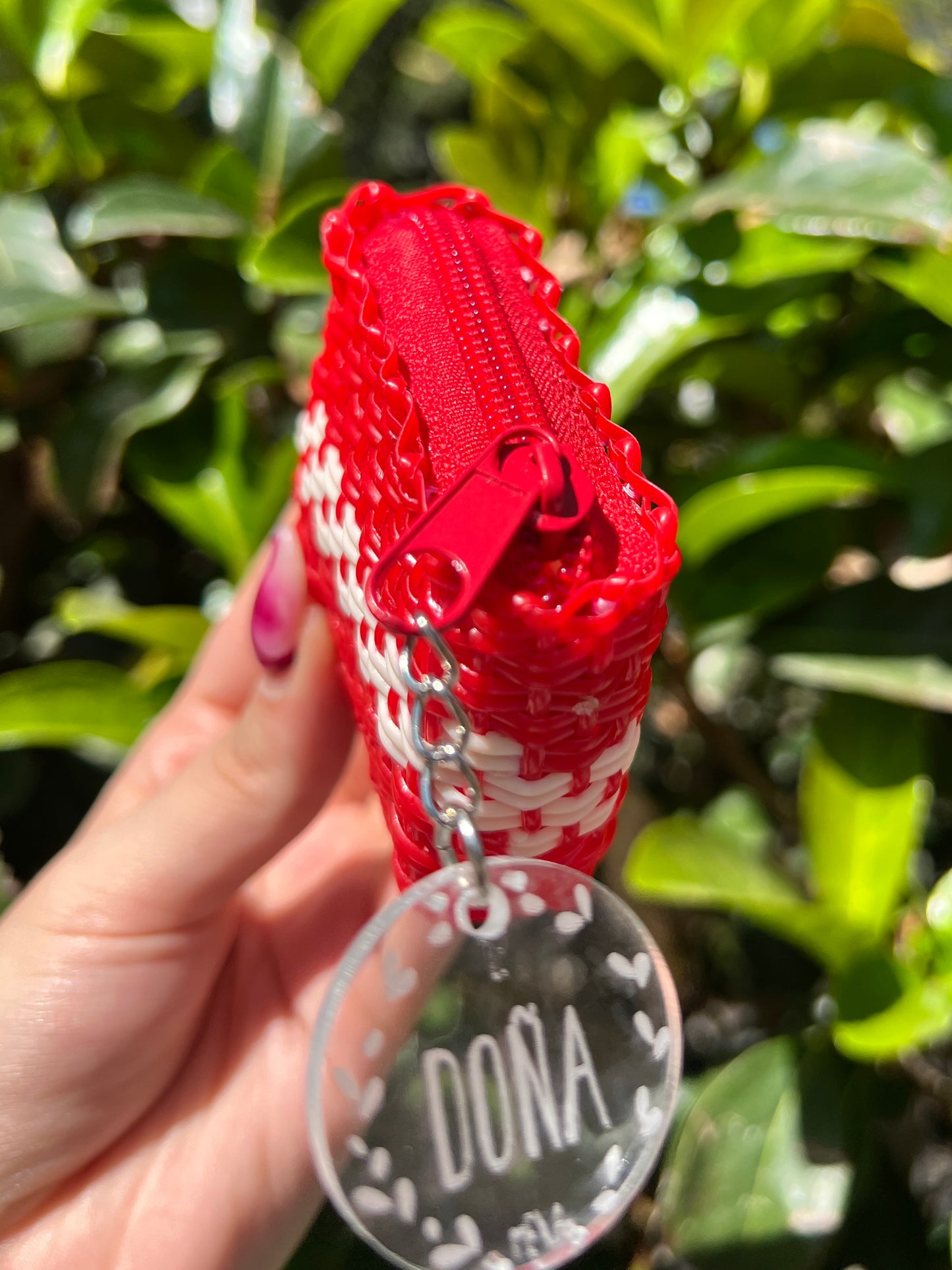 Monedero mini rojo line☎️