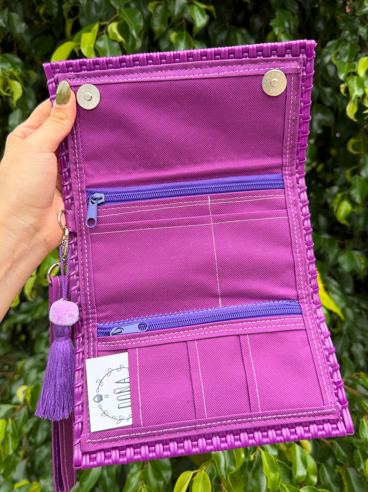 Cartera con cierre uva 🍇