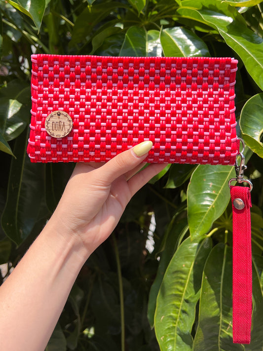 Cartera porta celular corazón rojo ♥️