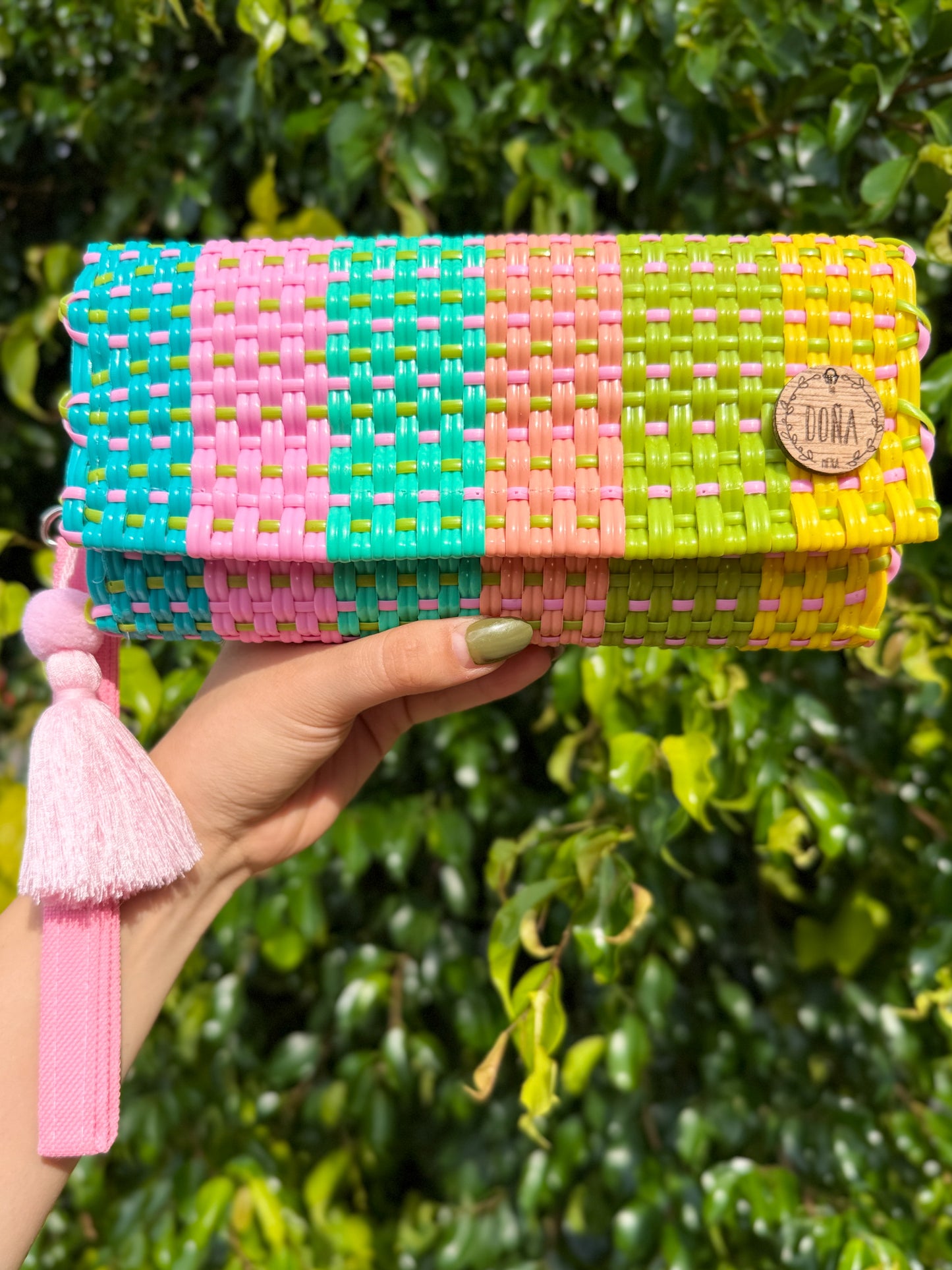 Cartera broches porta celular primavera🌼