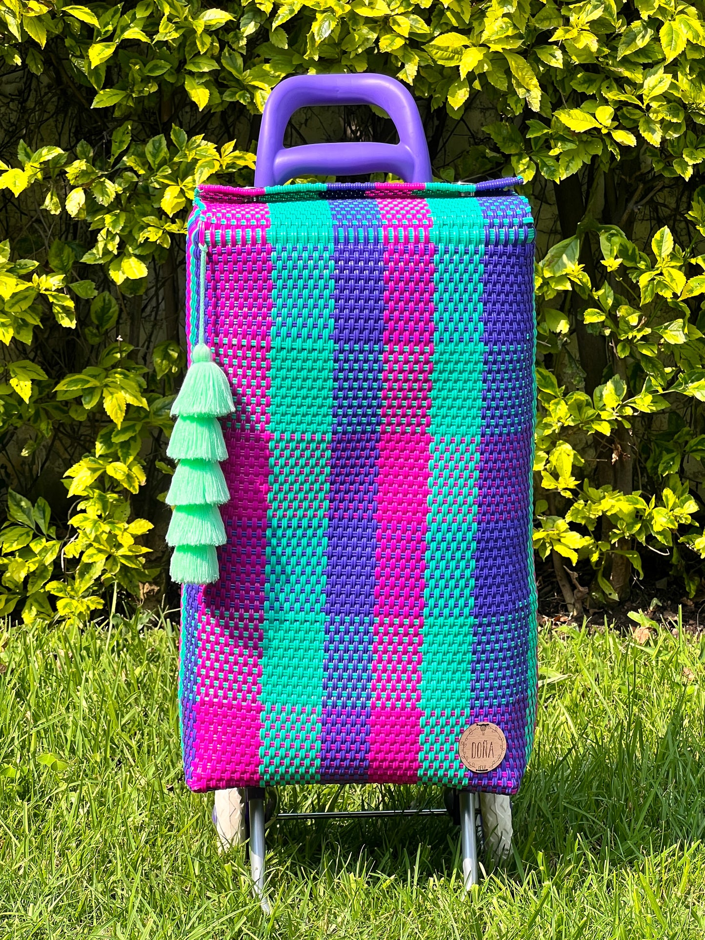 Carrito artesanal algodón de azúcar💜