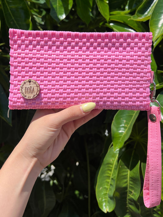 Cartera con cierre rosa pastel🎀