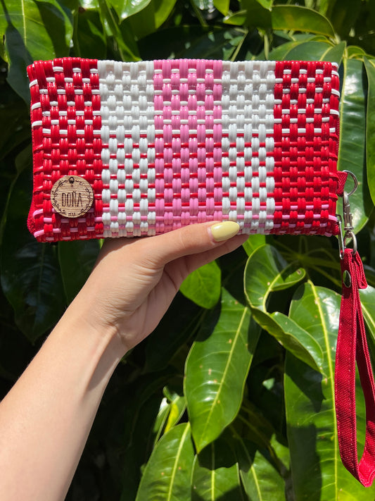 Cartera con cierre fresas con crema🍓