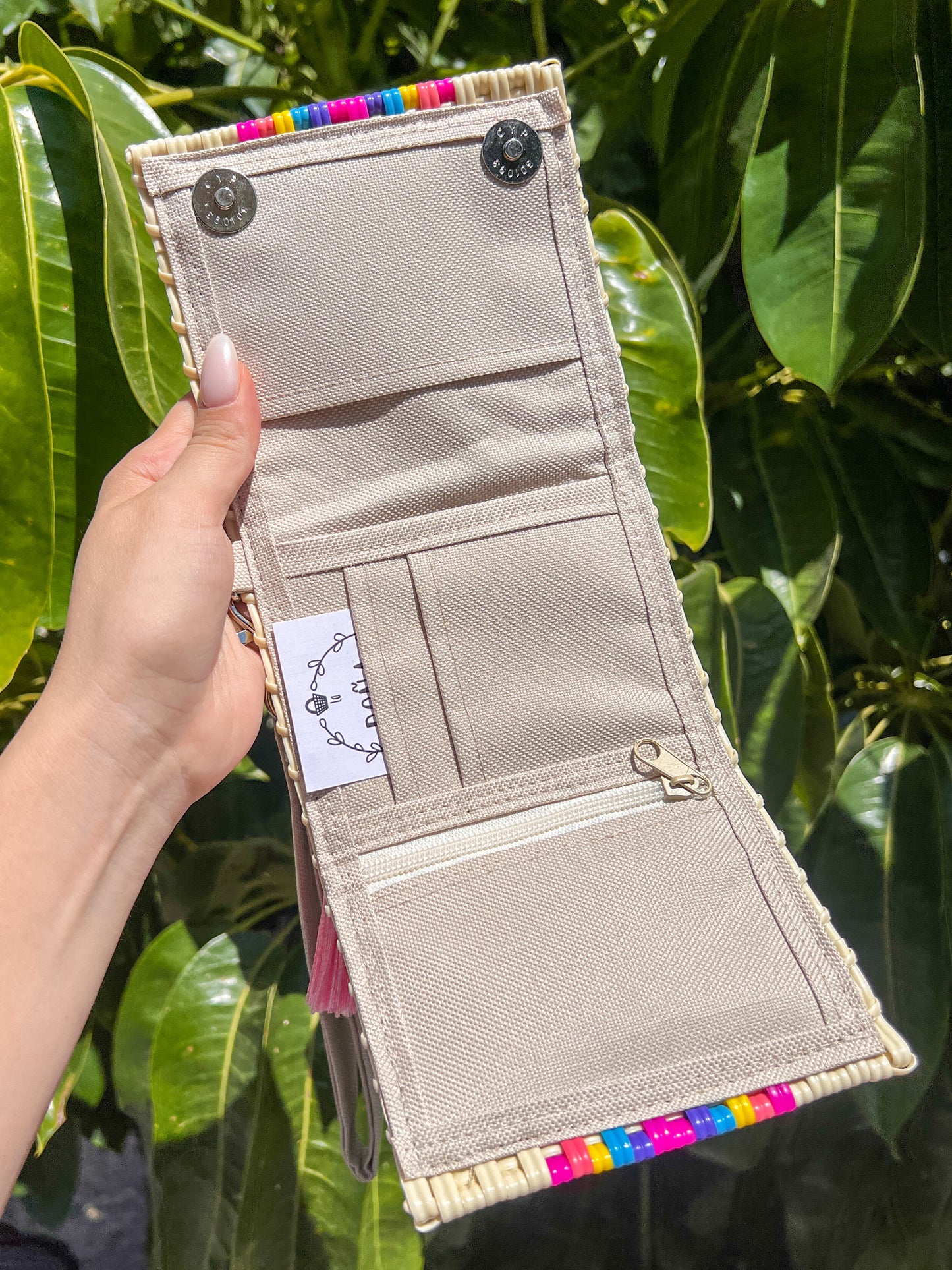 Cartera mini cream arcoíris 🌈