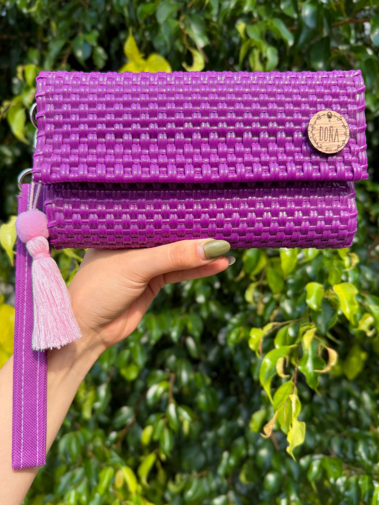 Cartera broches porta celular uva dulce🍇