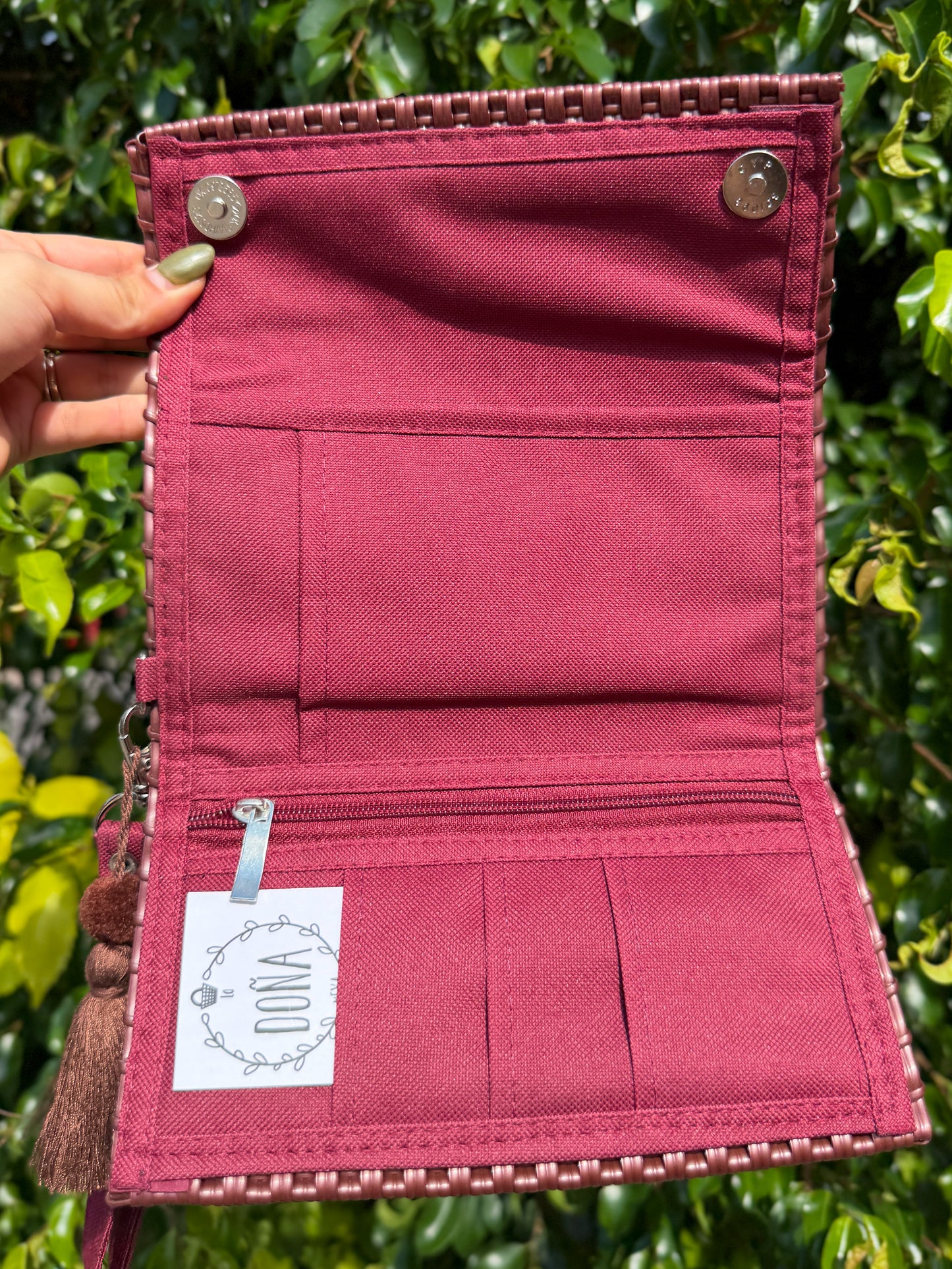 Cartera broches porta celular otoño 🍂