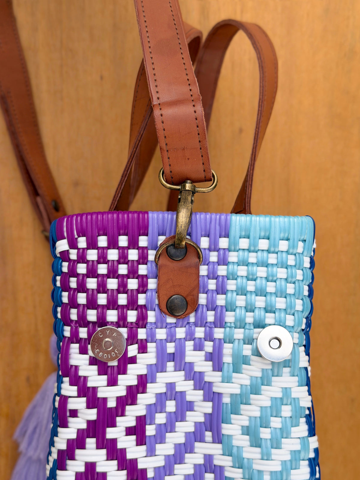 Tote bag con correa Xochitl🩵