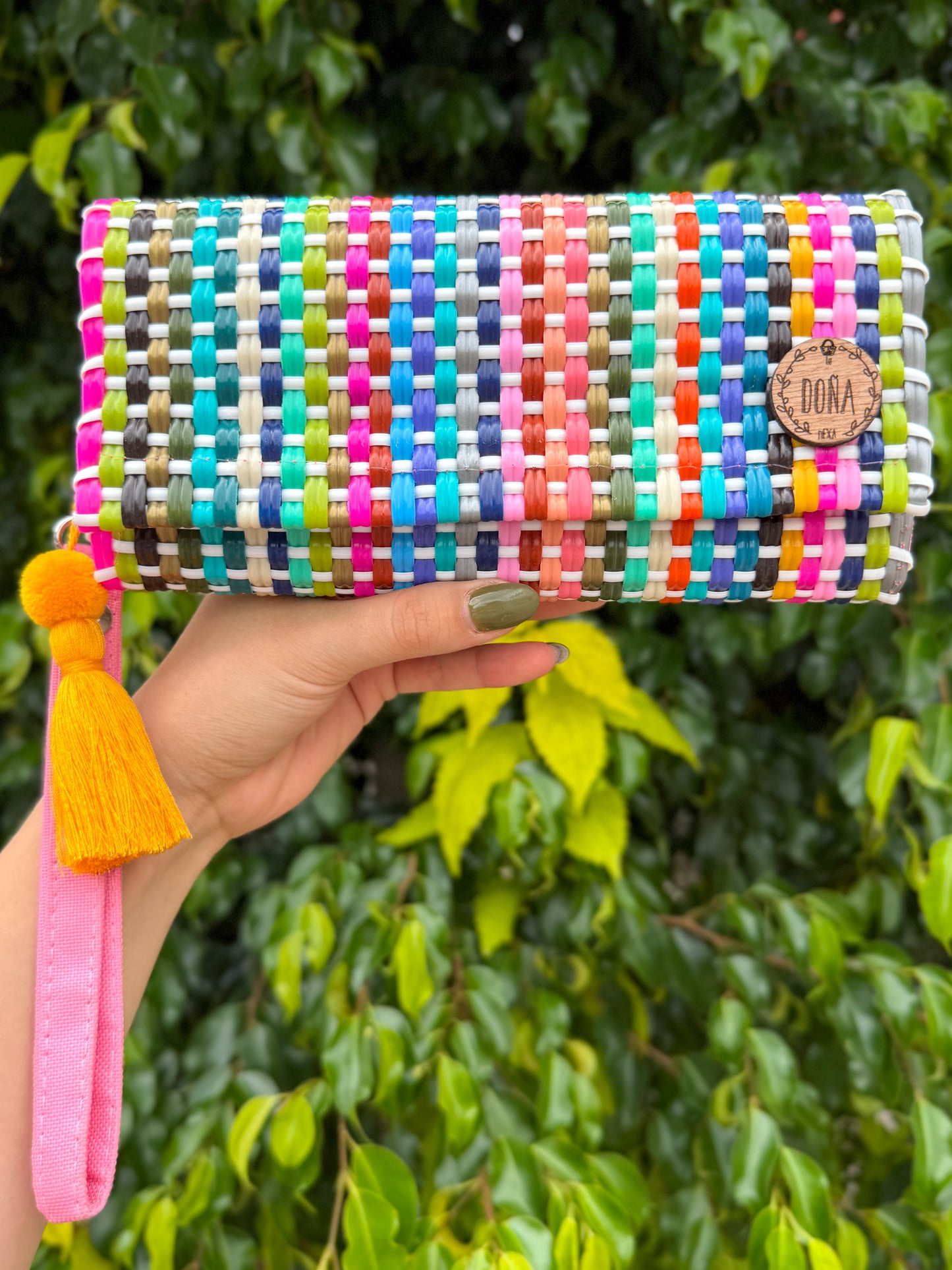 Cartera con broches confeti 🎉