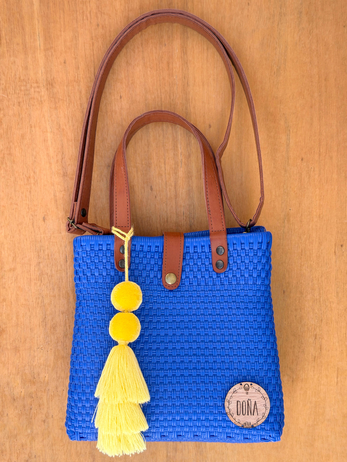 Tote Bag con correa azul💙