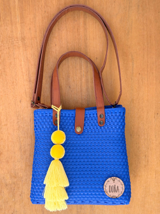 Tote Bag con correa azul💙