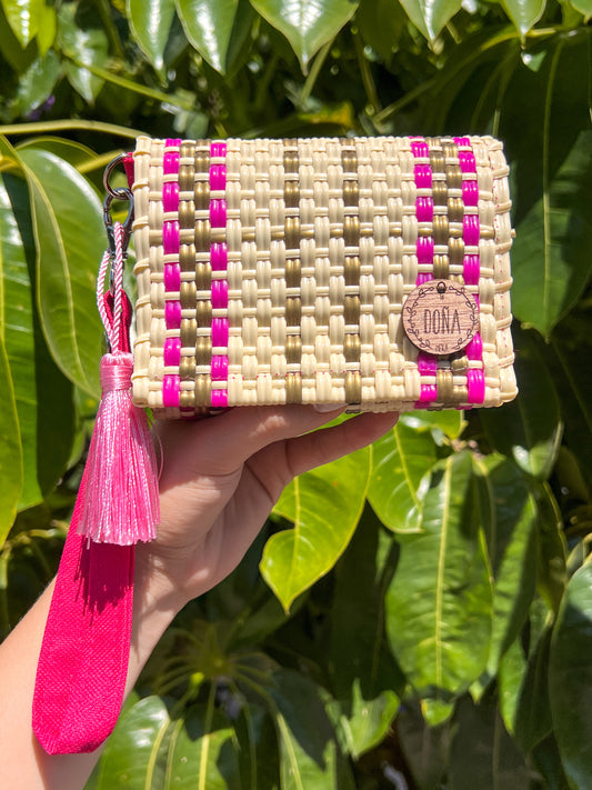 Cartera mini cream fucsia🩷