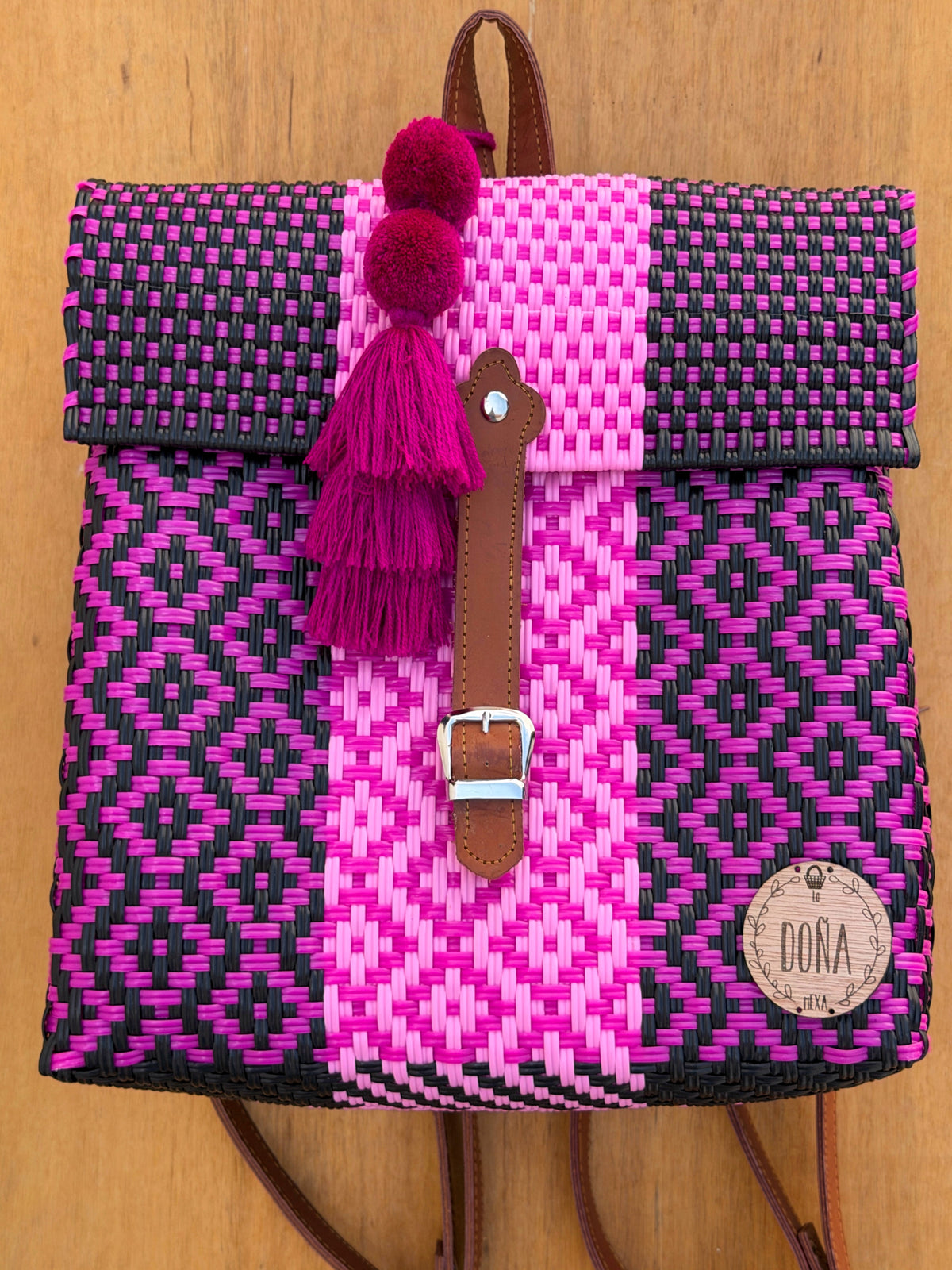 Mochila Serendipia huichol rombos💖